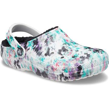 Crocs Classic Bélelt Tie-Dye Klumpa Női Színes | HU 0141AHKP